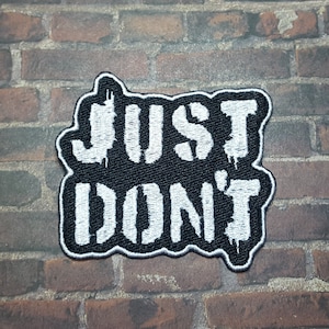 Just Don&#39;t Patch Fully Embroidered, DnD Emblem, Punk Genasi Barbarian Badge, Great for Cosplay, CR-Inspired Patch, Perfect Gift for Nerd