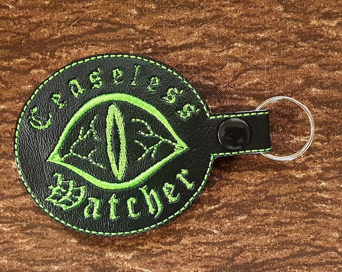 Ceaseless Watcher Keychain, Horror Podcast Key Fob, TMA Bag Clip, Perfect Gift for MAG or Eldritch Horror Fans