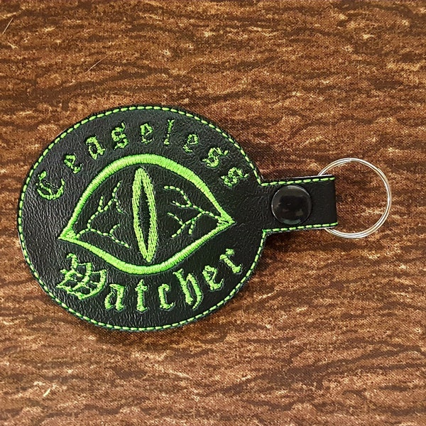 Ceaseless Watcher Keychain, Horror Podcast Key Fob, TMA Bag Clip, Perfect Gift for MAG or Eldritch Horror Fans