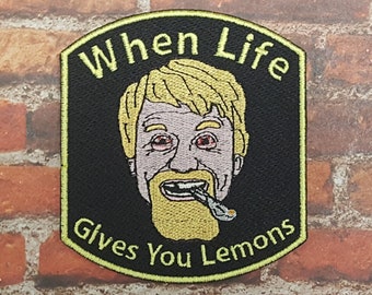 When Life Gives You Lemons Rickety Cricket Patch, Comedy Meme Emblems, IASIP-Inspired Morale Patch, Perfect for Battle Vests or Jackets