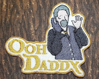 Ooh Daddy Izzy Patch Fully Embroidered, OFMD-Inspired Patch, LGBTQ+ Pirate Patch, BDSM Pirate Emblem