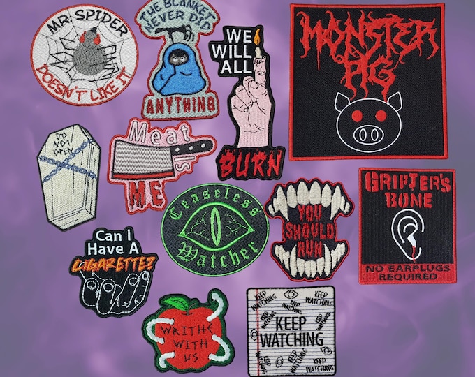TMA-Inspired Patches, Horror Podcast Patch Bundle
