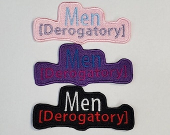 Men [Derogatory] Fully Embroidered Patch