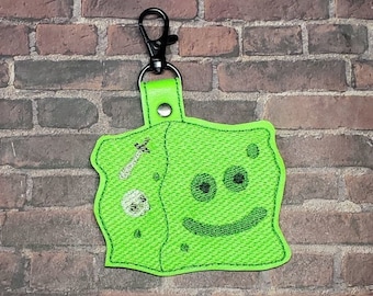Gelatinous Cube Key Fob, DnD Keychain, Dungeons and Dragons Bag Clip, Monster Accessory, Perfect Gift for Fantasy Nerds and Geeks