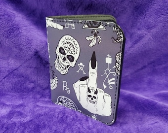 Gothic Billfold wallet, Witchy bifold,