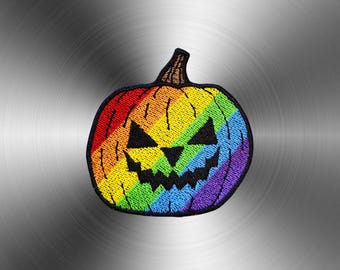 Rainbow Jack-O-Lantern Pumpkin Magnet | LGBTQ+ Pride