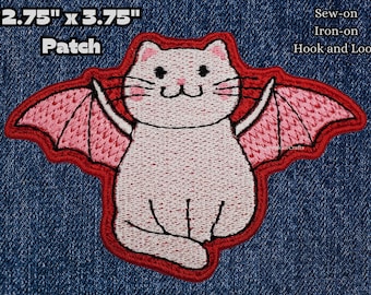 Winged Cat patch , Bat Cat, Kitty Demon, Kitten Morale patch