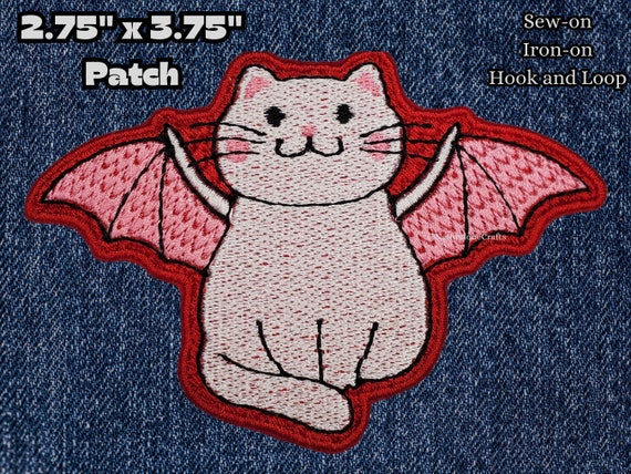 Winged Cat patch , Bat Cat, Kitty Demon, Kitten Morale patch