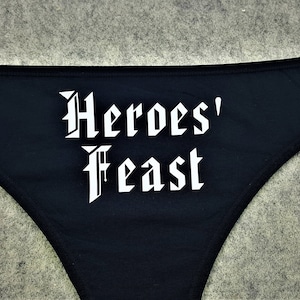 Heroes' Feast Nerdy Underwear, Dainty & Dangerous Panties, Cast a Spell on Your Significant Other, Multiple Sizes Available From Small-2XL