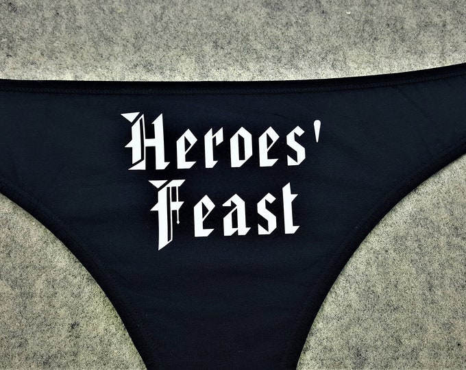 Heroes' Feast Nerdy Underwear, Dainty & Dangerous Panties, Cast a Spell on Your Significant Other, Multiple Sizes Available From Small-2XL