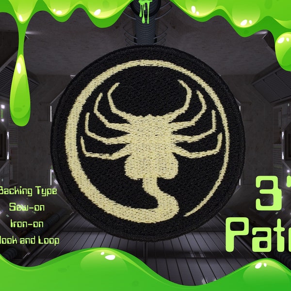 Facehugger Embroidered Alien Felt Patch Science Fiction Xeno Sci-Fi
