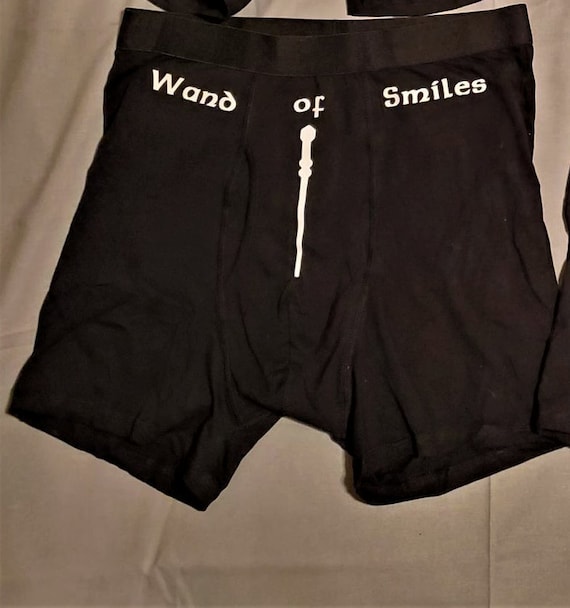 Wand of Smiles Nerdy Underwear, Dirty and Dashing Boxers, Cast a Spell on  your Partner, Dungeons and Dragons, Sizes Available From Small-2XL