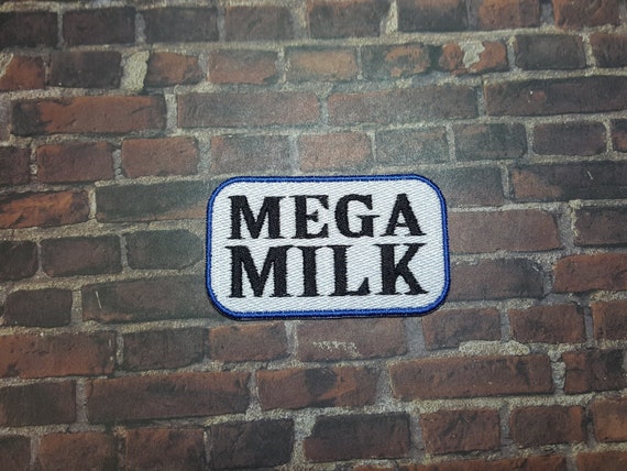 Mega Milk Patch Fully Embroidered, Hentai Meme Patch, Anime Meme Badge, Classic Doujin Emblem