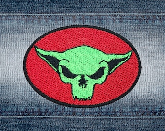 Goblin Skull Patch, Fully Embroidered, DDC-Inspired