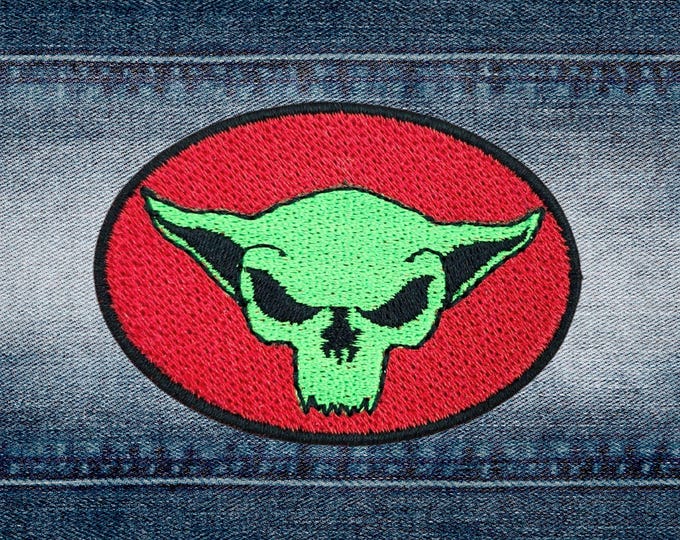 Goblin Skull Patch, Fully Embroidered, DDC-Inspired