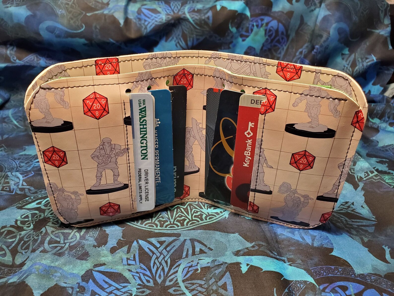 DnD Fantasy Miniatures Wallet of Holding Nerdy Wallet Etsy