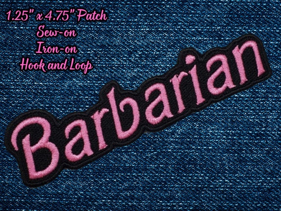 Barbarian D&D Patch, Fully Embroidered TTRPG Emblem, Dungeons and Dragons Meme Badge, Perfect Gift for Fabulous Fighters