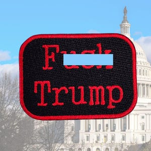 F!&k Trump Wahl Politischer Aufnäher, Kamala Harris 2024, Anti Faschistischer Aufnäher