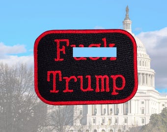 F!&k Trump Election Political Patch, Kamala Harris 2024, Anti Fascist Patch