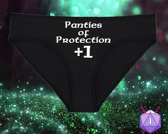 Panties of Protection Magically Enchanted Underwear, Dainty & Dangerous Panties, Bikini and Thong Cuts, Sizes Available From Small-2XL