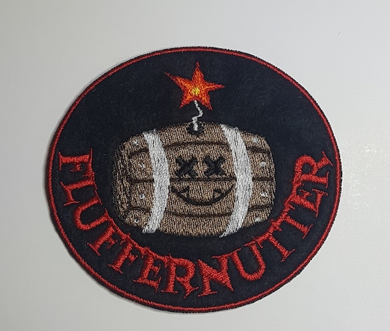 Fluffernutter Exploding Barrel Morale Patch Embroidered Felt