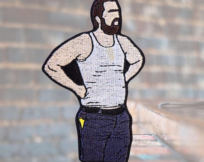 Big MacDonald Patch Fully Embroidered, Comedy Meme Emblem, Silly TV Show Symbol, Perfect for Battle Vests or Jackets