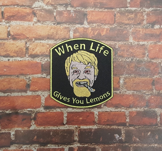 When Life Gives You Lemons Rickety Cricket Patch, Comedy Meme Emblems, IASIP-Inspired Morale Patch, Perfect for Battle Vests or Jackets