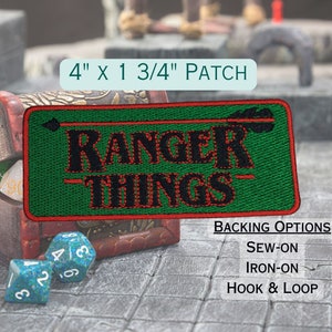 Ranger Stuff DnD Patch, Fully Embroidered TTRPG Emblem, Dungeons and Dragons Beast Master Badge, Perfect Gift for LARP
