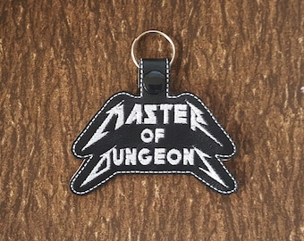 Master of Dungeons Keychain, DnD Key Fob, Dungeons and Dragons Bag Clip, Perfect Gift for TTRPG Nerds