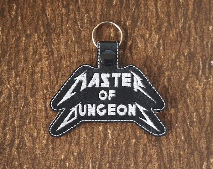 Master of Dungeons Keychain, DnD Key Fob, Dungeons and Dragons Bag Clip, Perfect Gift for TTRPG Nerds