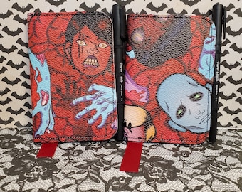 Brain and Zombies Journal, Miniature Composition Witchy Spells Notebook, Mini Comp Pocket Notepad