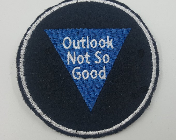 Outlook Not So Good Magic 8 Ball Patch