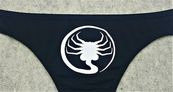 Alien Face Hugger Nerdy Underwear, Dainty & Dangerous Panties, Cast a Spell on Your Significant Other, Sizes Available From Small-2XL
