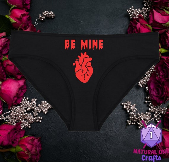 Be Mine Creepy Valentine Underwear, Gothic Dainty & Dangerous