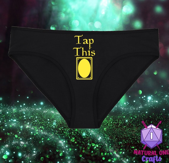 Tap This Underwear, Magic TCG Panties, Cast a Spell on Your Significant Other, Sizes Available From Small-2XL