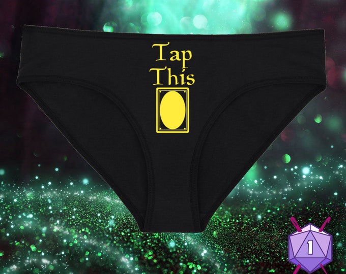 Tap This Underwear, Magic TCG Panties, Cast a Spell on Your Significant Other, Sizes Available From Small-2XL