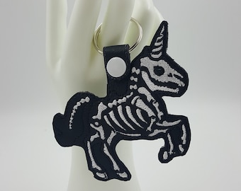 Unicorn Skeleton Key Fob