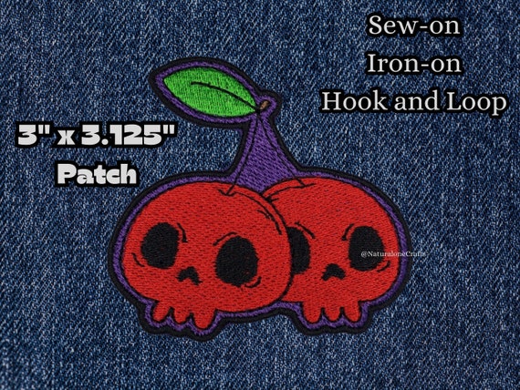 Cherry Skulls patch, Rockabilly Morale patch, Cherrybomb