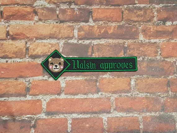 Halsin Approves Patch, Halsin-Inspired Popular RPG NPC Patches, Fully Embroidered Magic D&D Druid Video Game Morale Patch