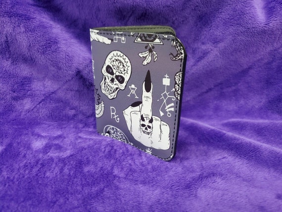 Gothic Billfold wallet, Witchy bifold,