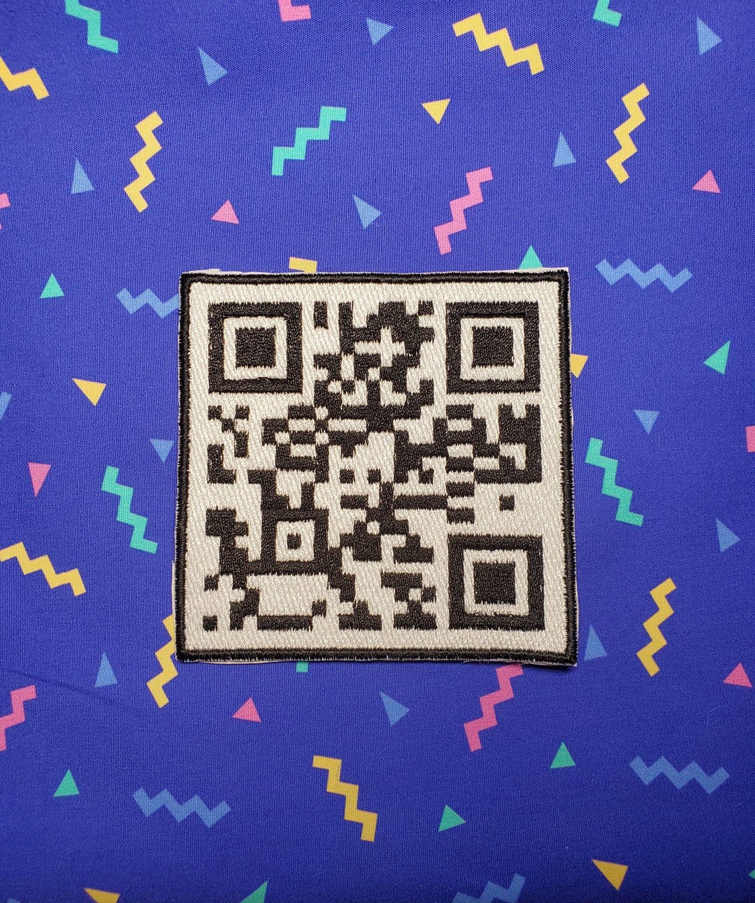 Qr patch 3 Rick rolled/ funny patch/ meme patch – LittleDumplingArts