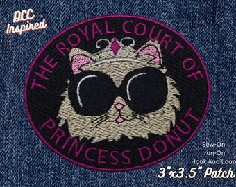 Adorable Fantasy Royal Cat Patch, DCC-Inspired Patch, Dungeon Crawling Cat Royalty Patch, LitRPG-Inspired Patch