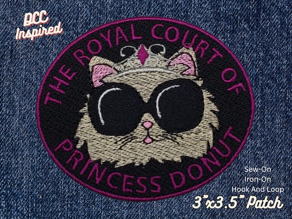 The Royal Court of Princess Donut Patch, DCC-Inspired Patch, Dungeon Crawling Cat Royalty Patch, LitRPG-Inspired Patch