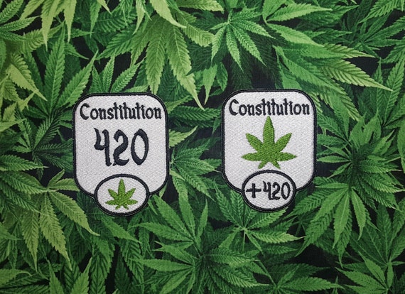 Constitution 420 Weed TTRPG Stat Patch, Fully Embroidered DnD Attribute Emblem, Customizable Character Sheet Badge, Perfect Gift for Nerd