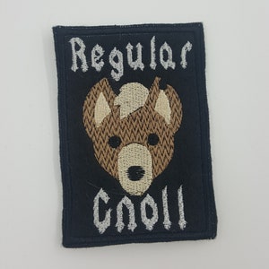 Regelmäßige Gnoll DnD Patch voll gestickt Filz