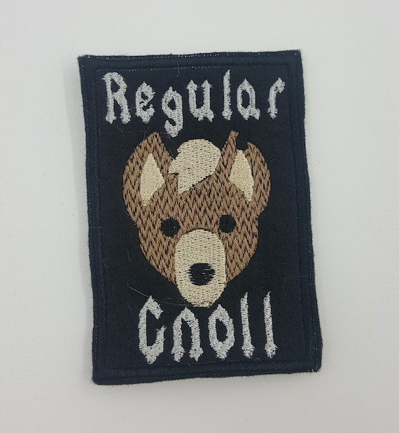 Regular Gnoll DnD Patch Fully Embroidered Felt