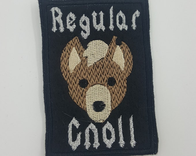 Regular Gnoll DnD Patch Fully Embroidered Felt