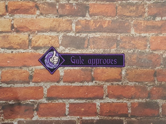 Gale Approves Patch, Gale-Inspired Popular RPG NPC Patches, Fully Embroidered Magic D&D Wizard Video Game Morale Patch