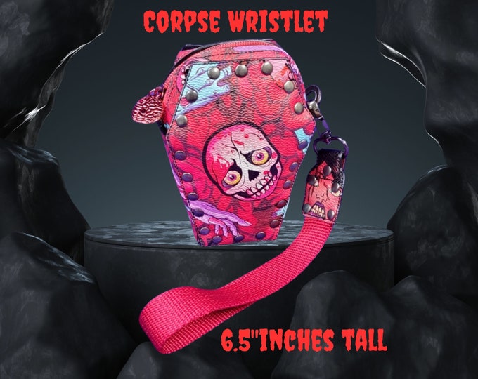 Corpse Brain Coffin Wristlet Bag - Zombie Core Purse - Horror Classic Accessories Set