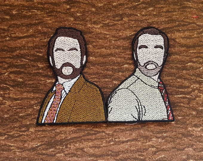 IASIP Dinner Stare Patch Fully Embroidered, Comedy Meme Emblem, Silly TV Show Symbol, Perfect for Battle Vests or Jackets